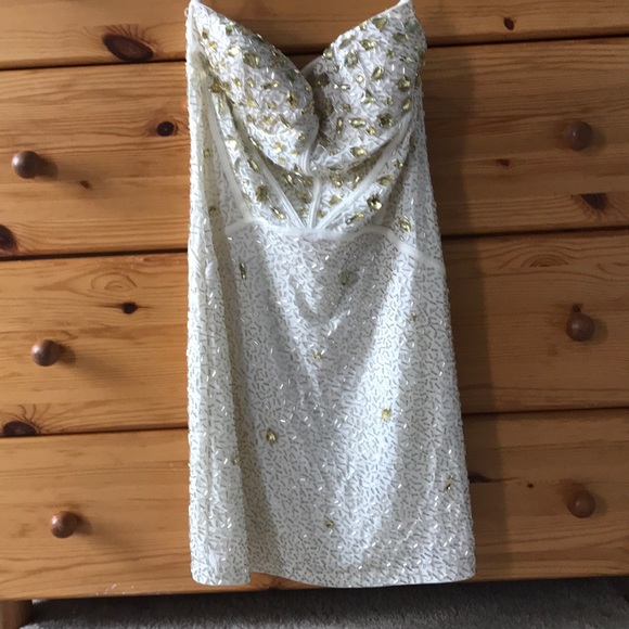 Fully embellished front and back Arden B dress - Picture 1 of 5